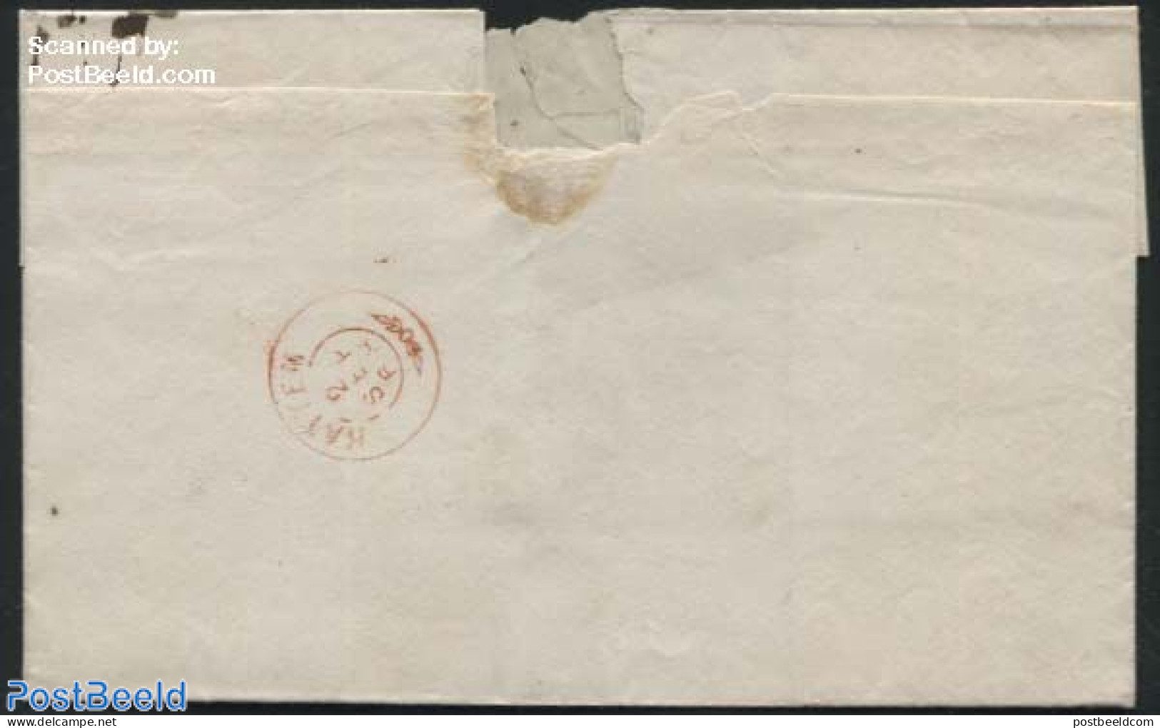 Netherlands 1868 Letter From Amsterdam To Epe, Postal History - Cartas & Documentos