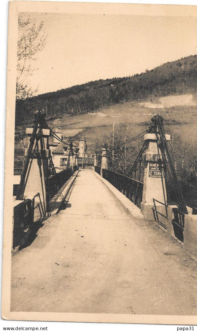 ARGENTAT  - Le Pont Suspendu - Argentat
