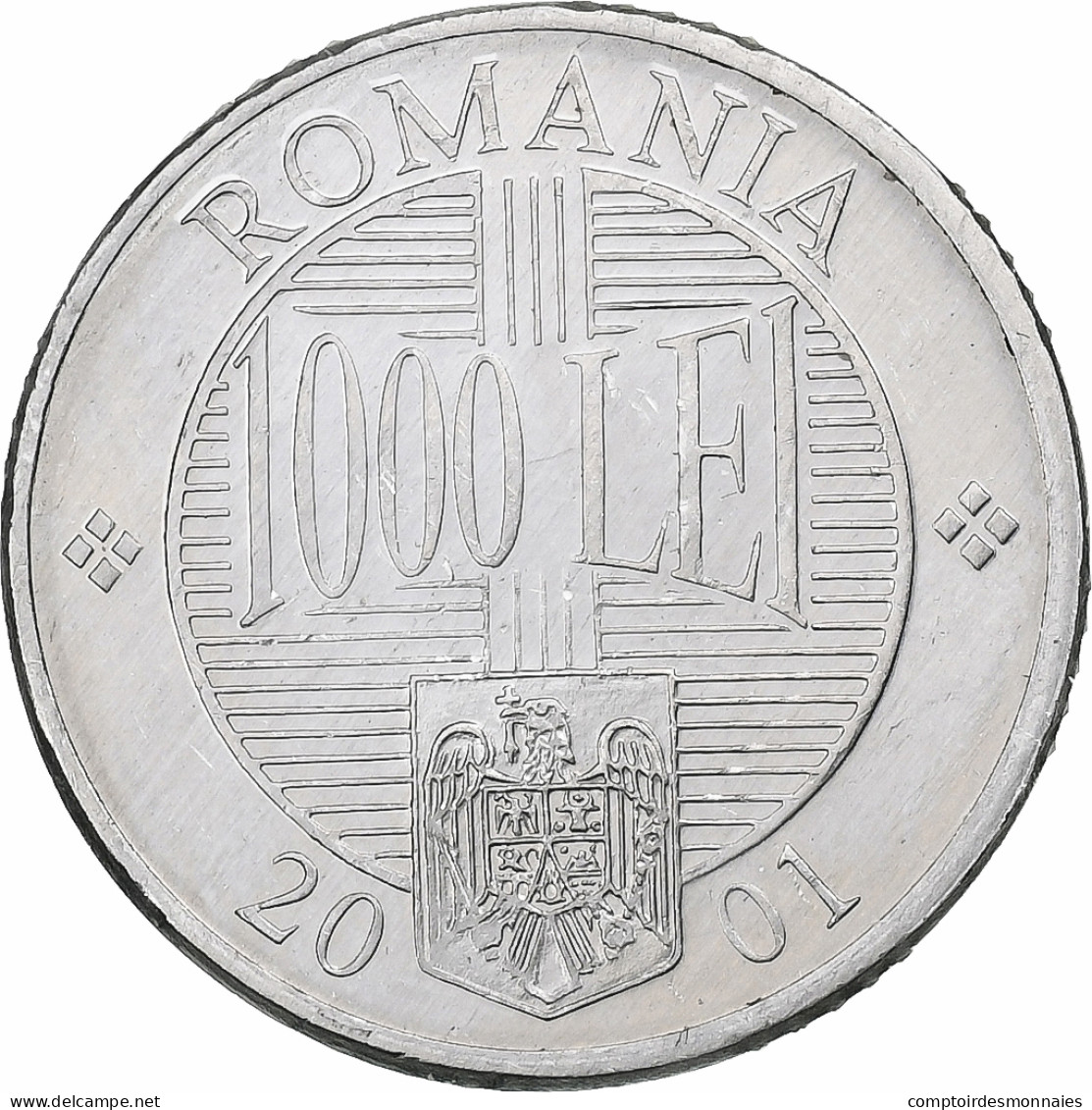 Roumanie, 1000 Lei, 2001, Aluminium, TTB, KM:153 - Romania