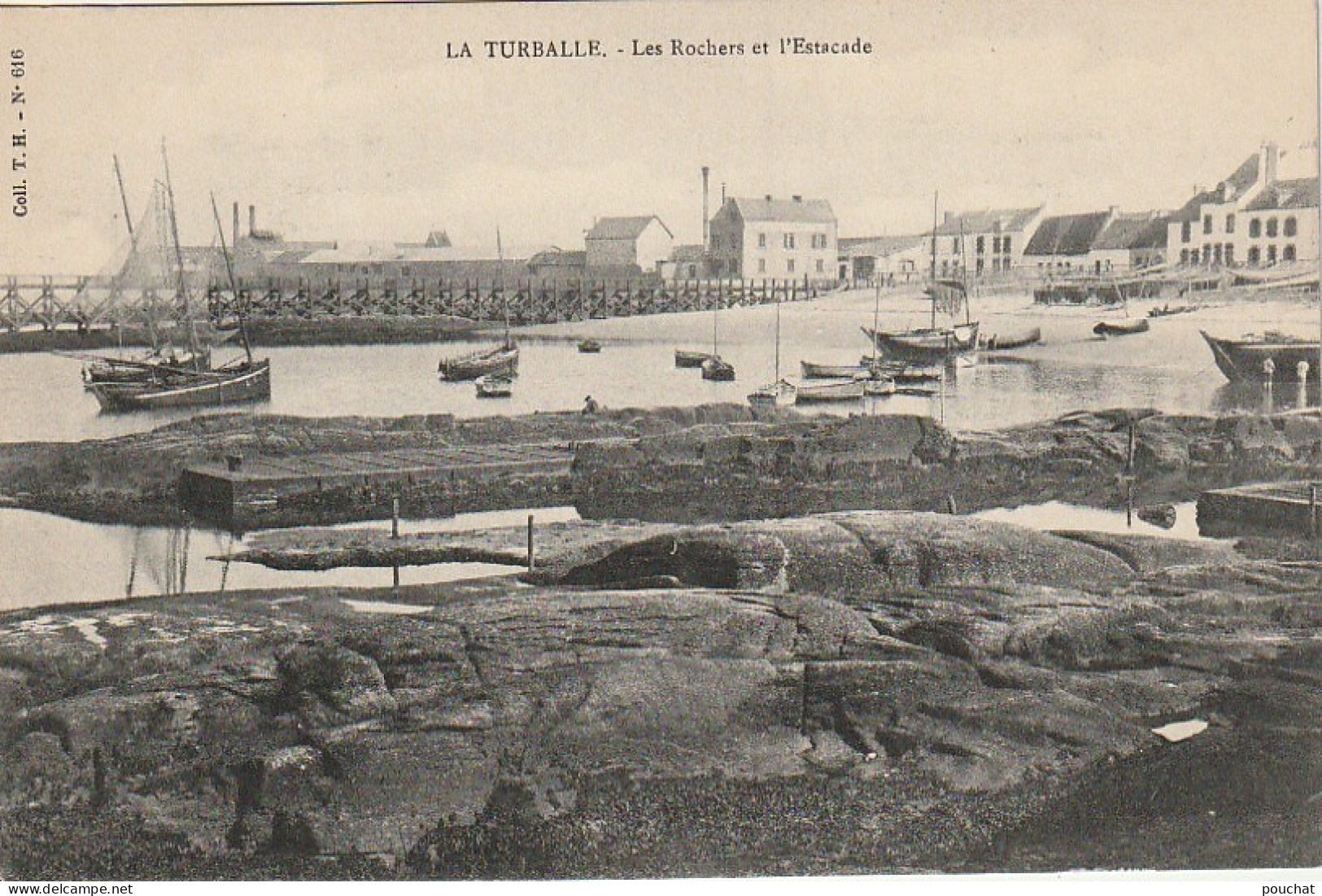 ZA 7-(44) LA TURBALLE - LES ROCHERS ET L' ESTACADE - 2 SCANS - La Turballe