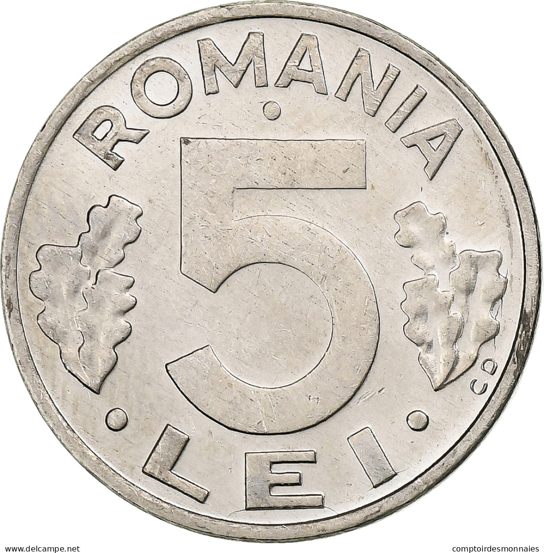 Roumanie, 5 Lei, 1993, Nickel Plaqué Acier, SUP, KM:114 - Rumania