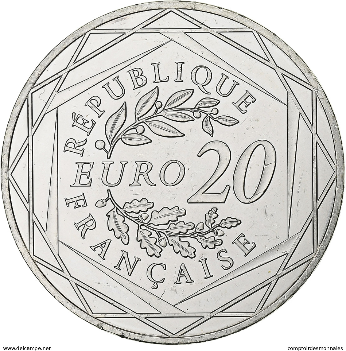 France, 20 Euro, 2019, Paris, Argent, SPL - Frankreich
