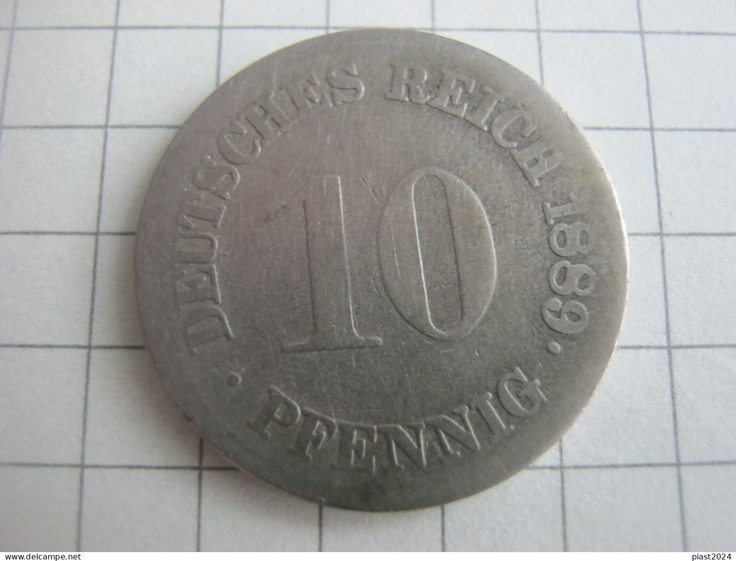 Germany 10 Pfennig 1889 F - 10 Pfennig