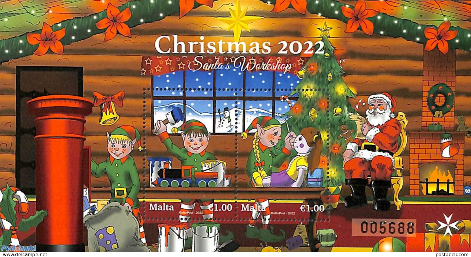 Malta 2022 Christmas S/s, Mint NH, Religion - Christmas - Weihnachten
