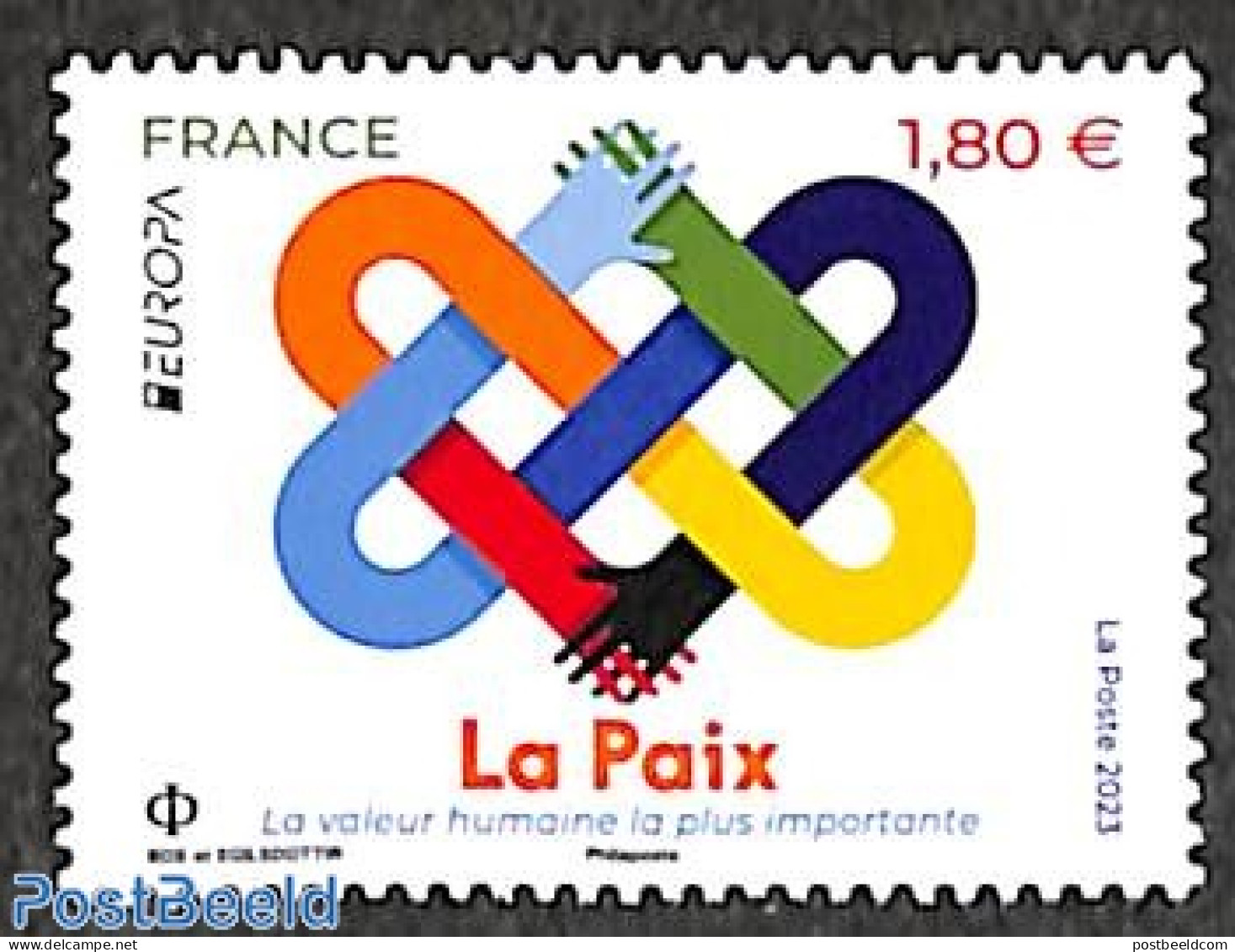 France 2023 Europa, Peace 1v, Mint NH, History - Various - Europa (cept) - Peace - Joint Issues - Ungebraucht