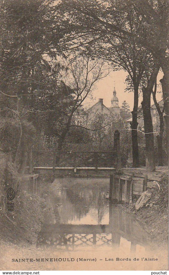 ZA 13-(51) SAINTE MENEHOULD - LES BORDS DE L' AISNE - 2 SCANS - Sainte-Menehould