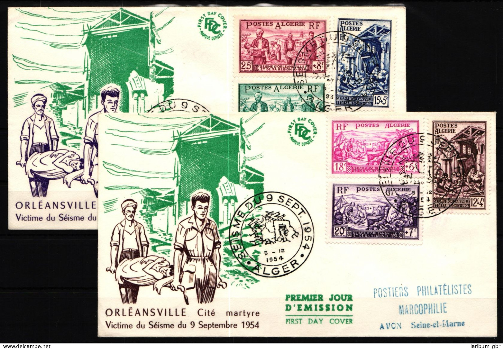 Algerien 334-339 Gestempelt Als FDC Ersttagsbrief #KU465 - Algérie (1962-...)