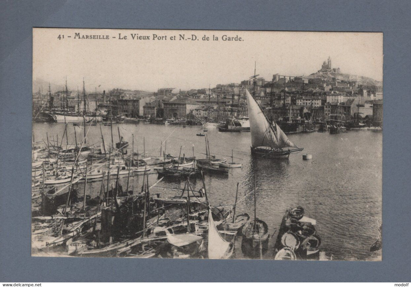 CPA - 13 - Marseille - Le Vieux Port Et N.-D. De La Garde - Non Circulée - Old Port, Saint Victor, Le Panier