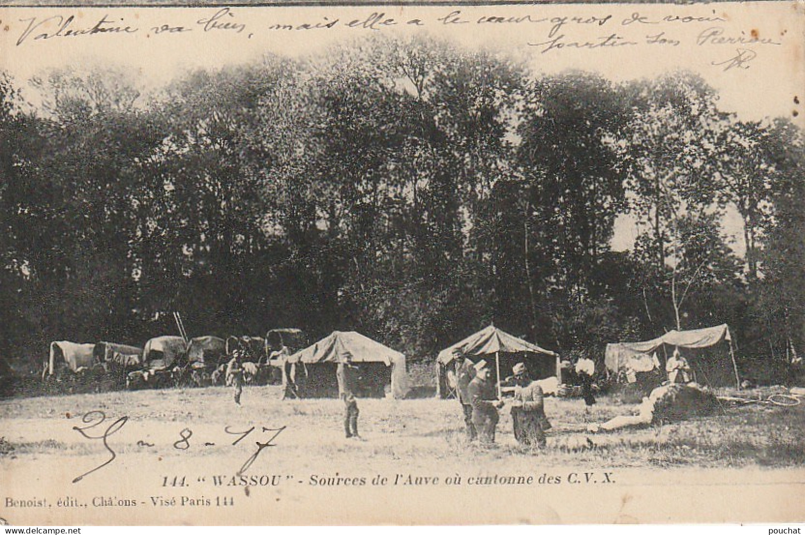 ZA 13-(51) " WASSOU " - SOURCES DE L' AUVE - CANTONNEMENT - 2 SCANS - Autres & Non Classés