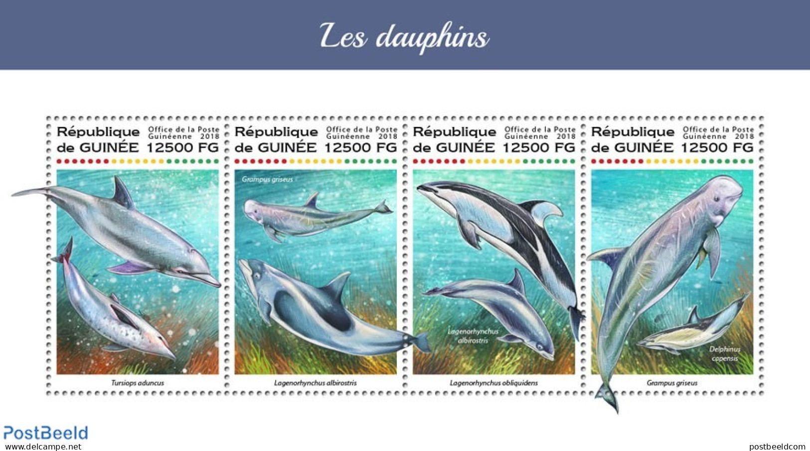 Guinea, Republic 2018 Dolphins, Mint NH, Nature - Sea Mammals - Sonstige & Ohne Zuordnung