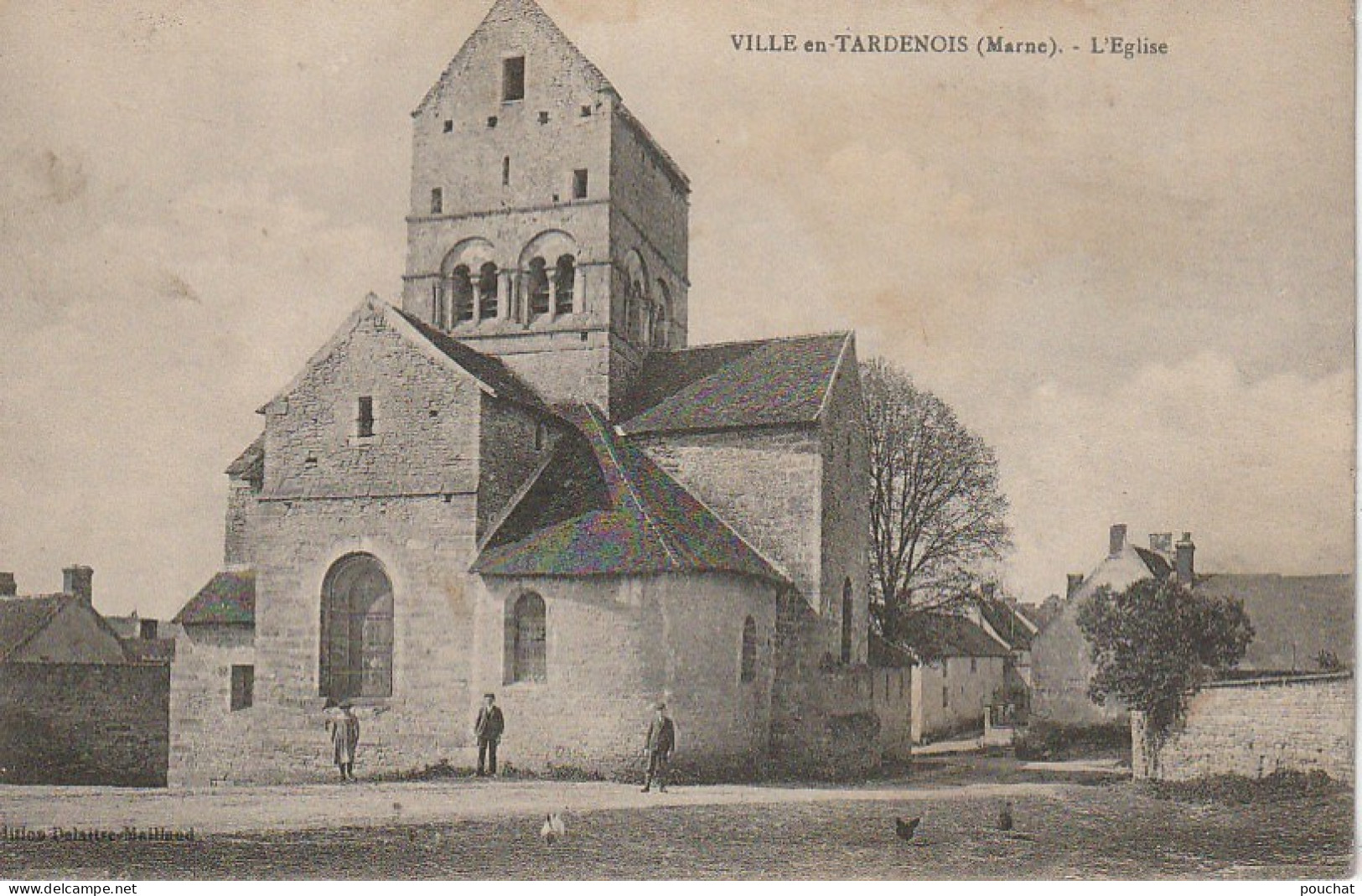 ZA 13-(51) VILLE EN TARDENOIS - L' EGLISE - 2 SCANS - Autres & Non Classés