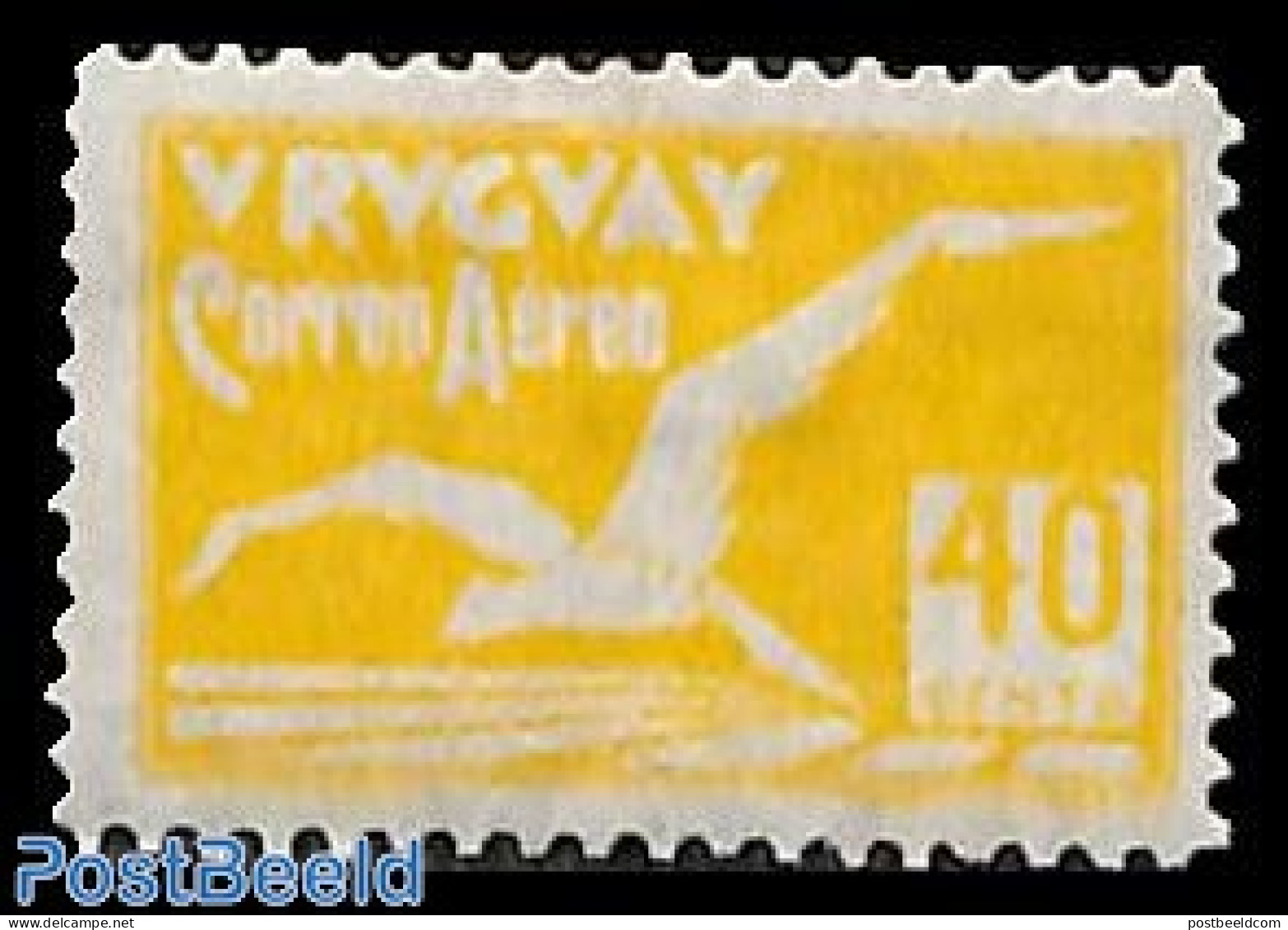 Uruguay 1928 40c, Stamp Out Of Set, Unused (hinged), Nature - Birds - Uruguay