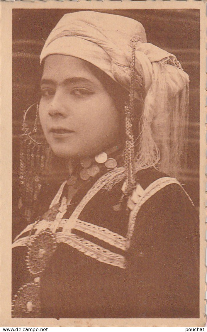 ZA 14- LA JOLIE AICSOUCHE - PORTRAIT DE JEUNE FILLE - R. PROUHO , HUSSEIN DEY ( ALGERIE )- 2 SCANS - Africa