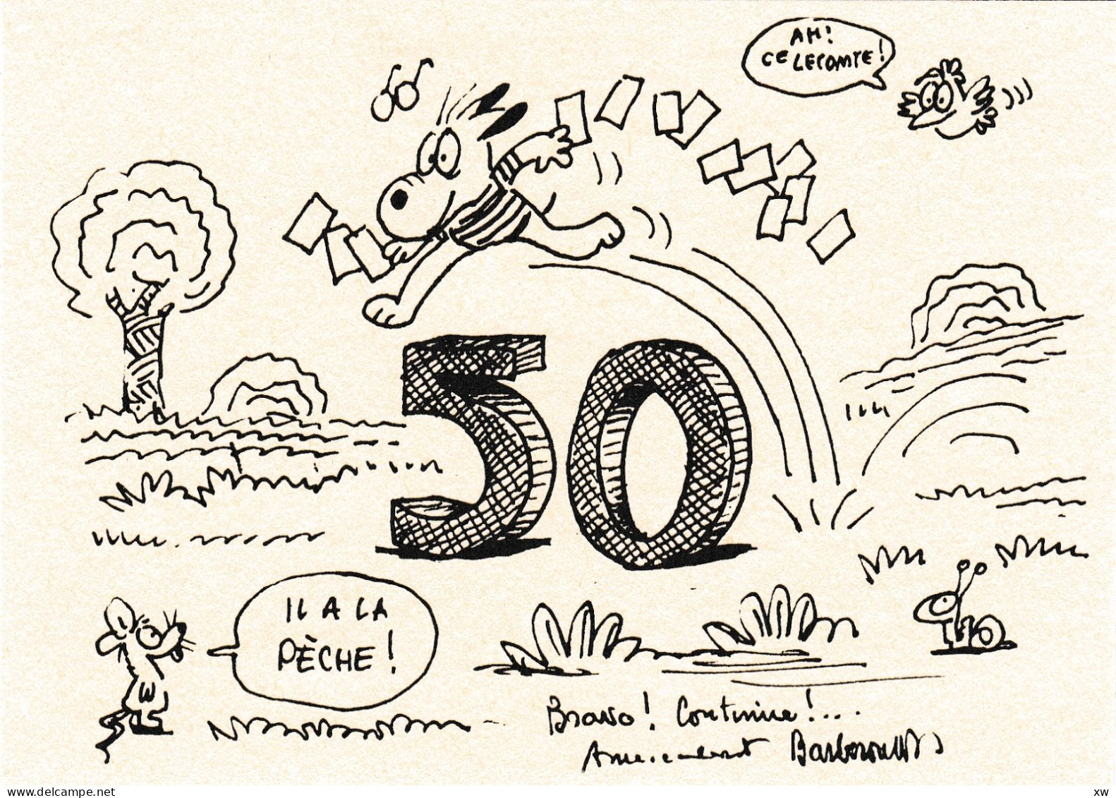 ILLUSTRATEUR - CPM Barberousse Carte Privée Océ Journées Nantaises De La Carte Postale Nantes 1988 AUTOGRAPHE - 30-04-24 - Barberousse