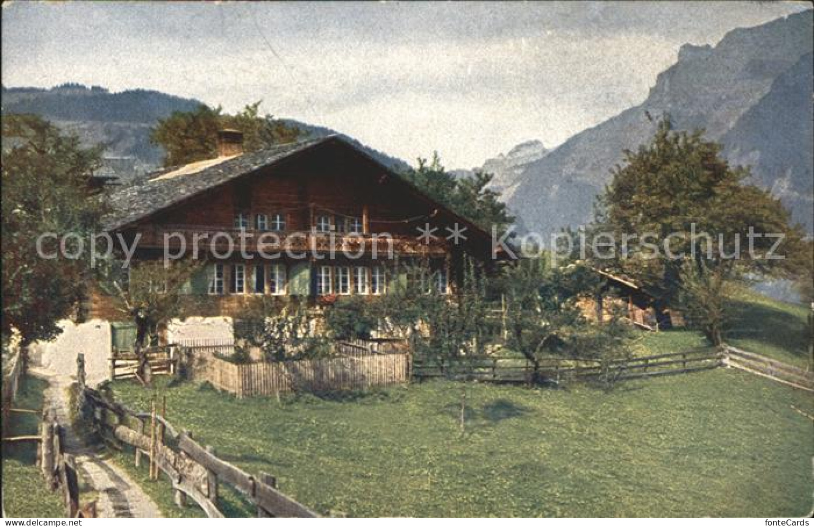12018302 Grindelwald Bauernhaus Typus Grindelwald - Sonstige & Ohne Zuordnung