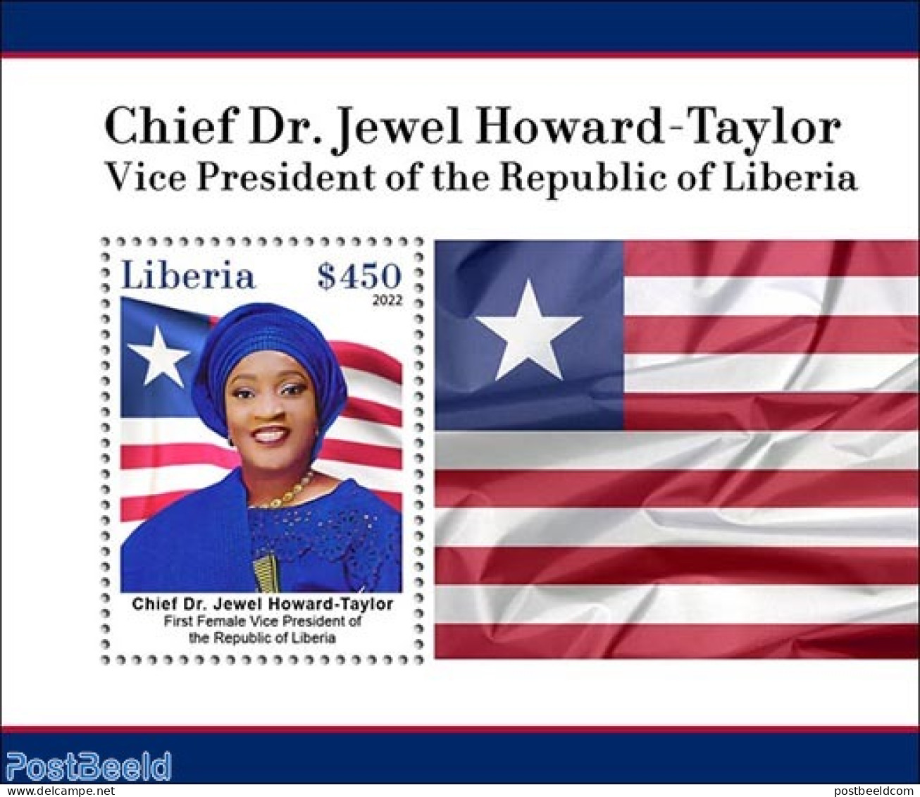 Liberia 2023 Vice President Of The Republic Of Liberia, Mint NH, History - Politicians - Autres & Non Classés