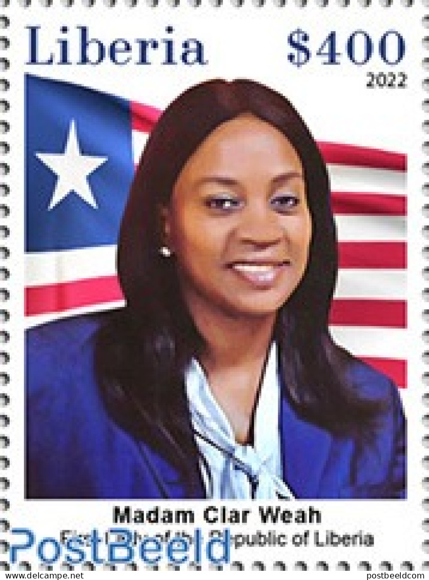 Liberia 2023 First Lady Of The Republic Of Liberia, Mint NH, History - Politicians - Sonstige & Ohne Zuordnung