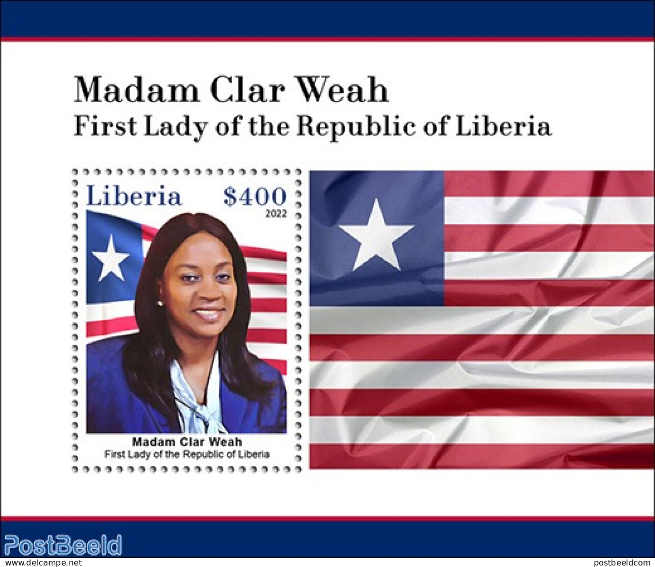 Liberia 2023 First Lady Of The Republic Of Liberia, Mint NH, History - Politicians - Autres & Non Classés