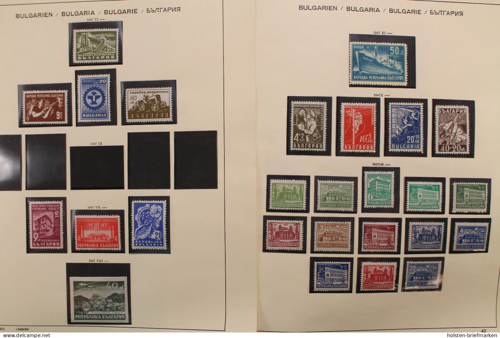 Bulgarien 1945-2000, Postfrische Sammlung - Collections (en Albums)