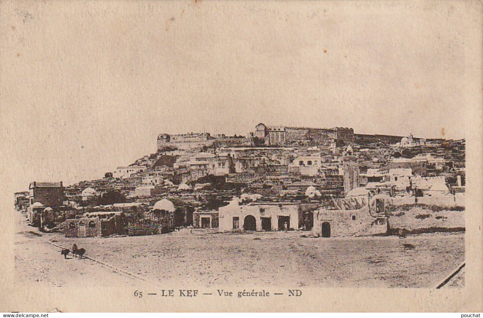 ZA 15- LE KEF ( TUNISIE ) - VUE GENERALE - 2 SCANS - Tunisie