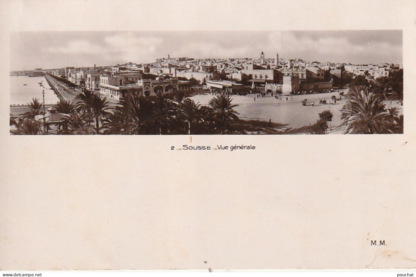 ZA 15- SOUSSE ( TUNISIE ) - VUE GENERALE - EDITION MAURER , SOUSSE - 2 SCANS - Tunesië