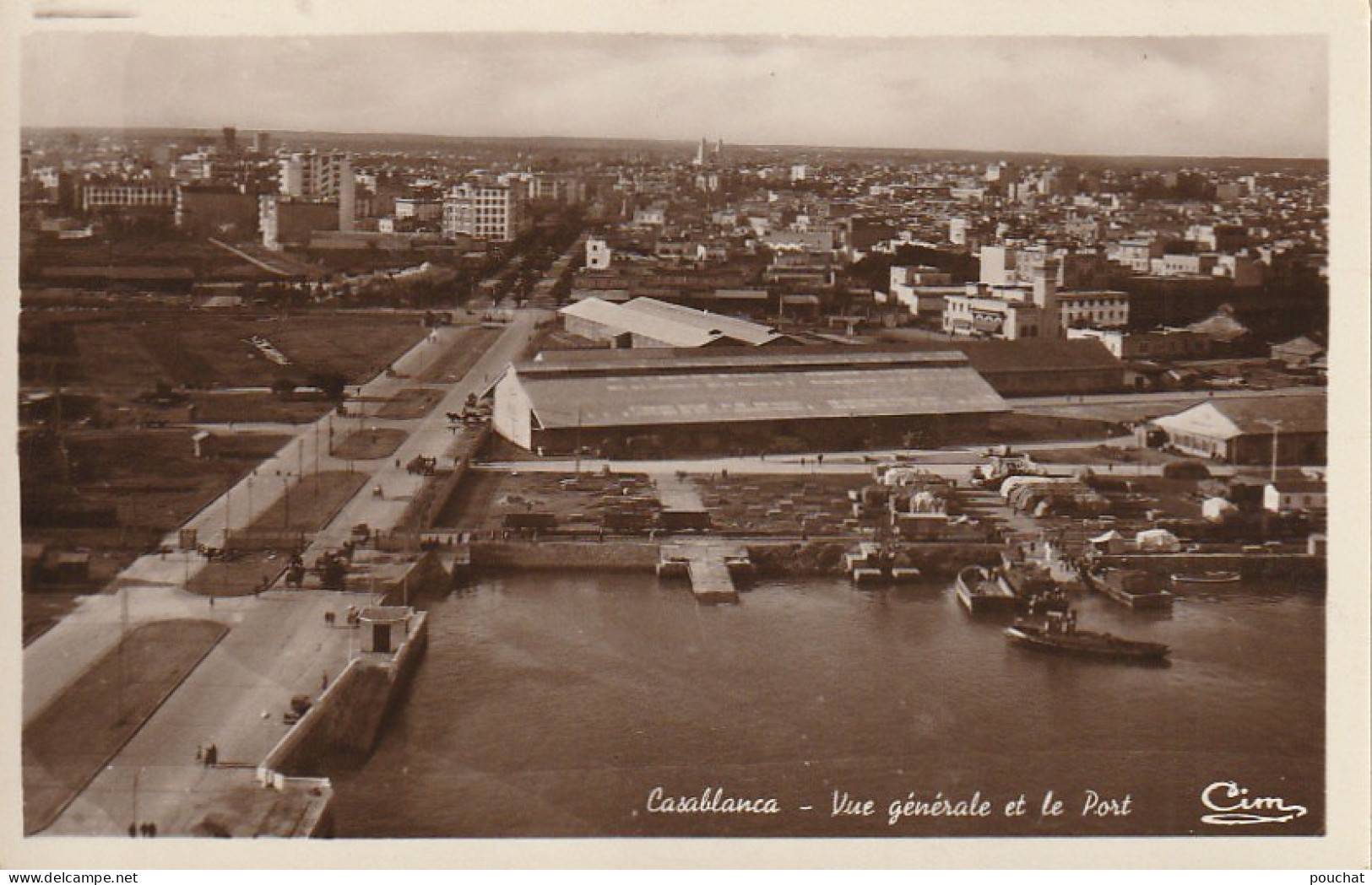 ZA 16- CASABLANCA ( MAROC ) - VUE GENERALE ET LE PORT - 2 SCANS - Casablanca