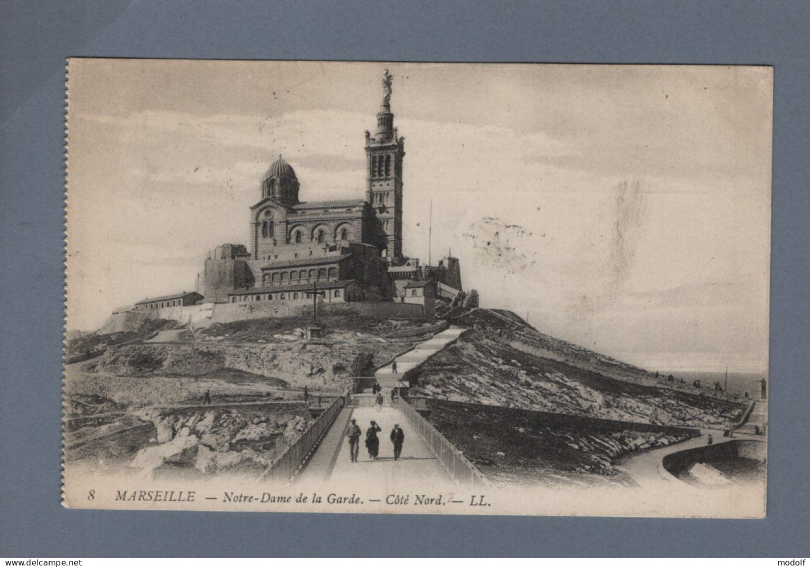 CPA - 13 - Marseille - Notre-Dame De La Garde - Côté Nord - Circulée En 1909 - Notre-Dame De La Garde, Ascenseur