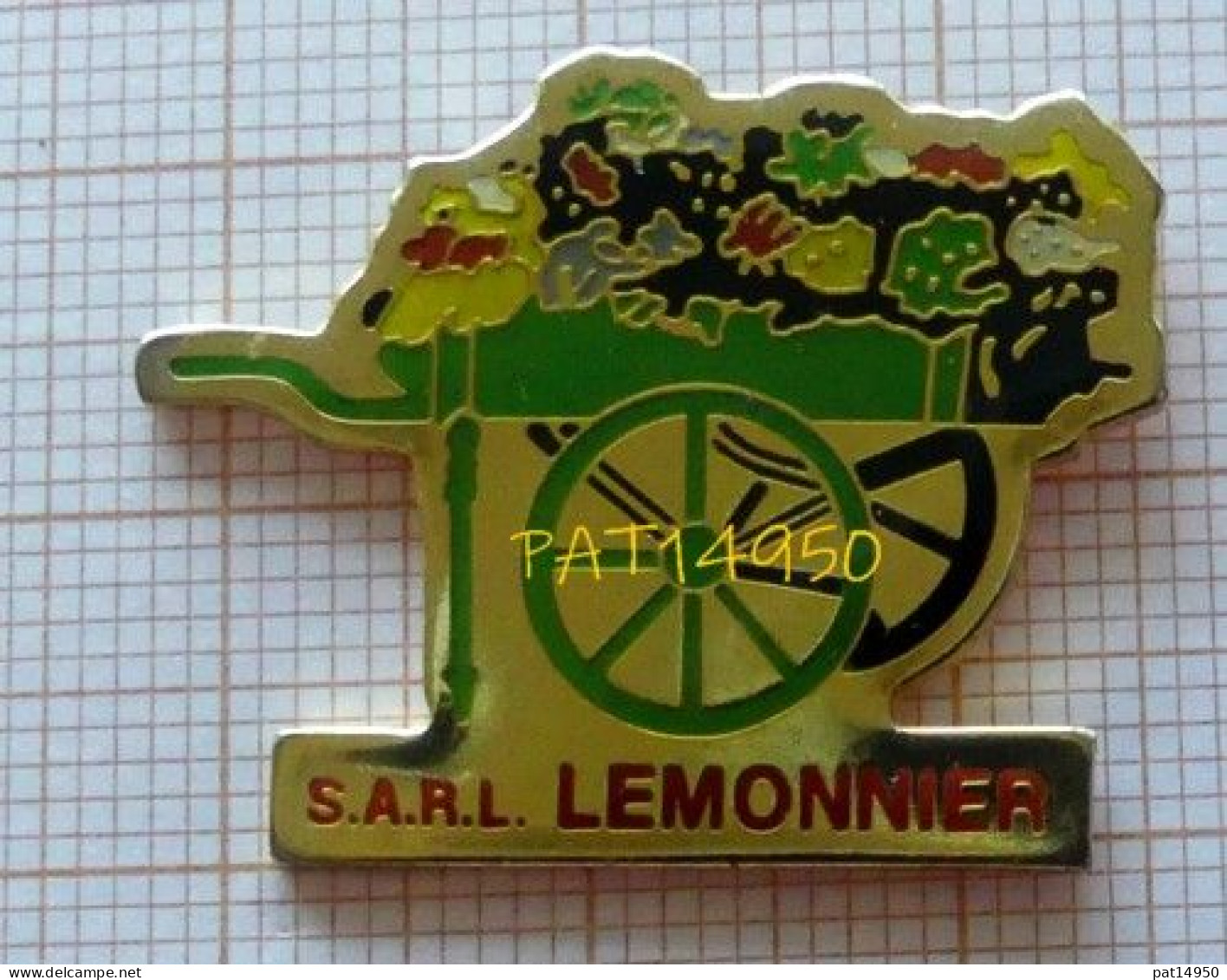 PAT14950 SARL LEMONNIER   CHARIOT De FLEURS FRUITS LEGUMES  CHARETTE à BRAS 4 SAISONS - Levensmiddelen