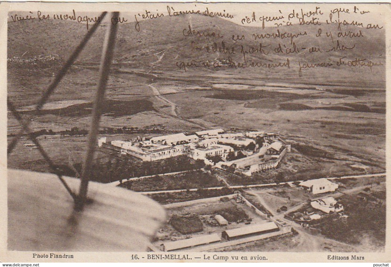 ZA 17- BENI MELLAL ( MAROC ) - LE CAMP VU EN AVION - 2 SCANS - Other & Unclassified