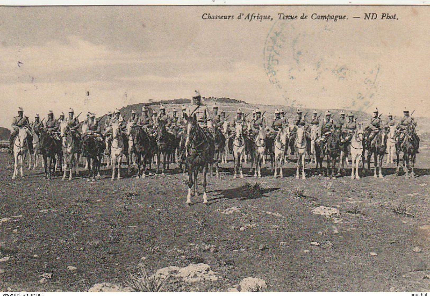 ZA 18-( ALGERIE ) - CHASSEURS D' AFRIQUE , TENUE DE CAMPAGNE  - 2 SCANS - Regimientos