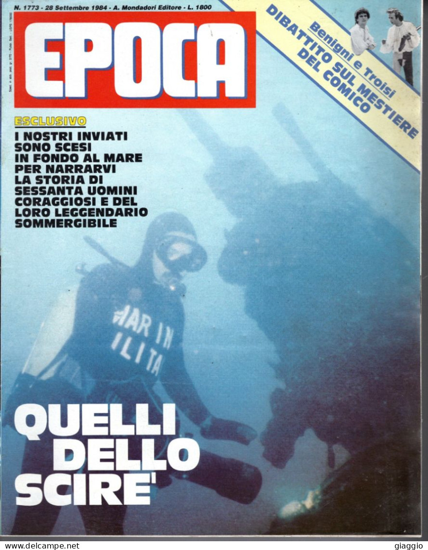 °°° RIVISTA EPOCA N° 1773 DEL 28 SETTEMBRE 1984 °°° - Sonstige & Ohne Zuordnung