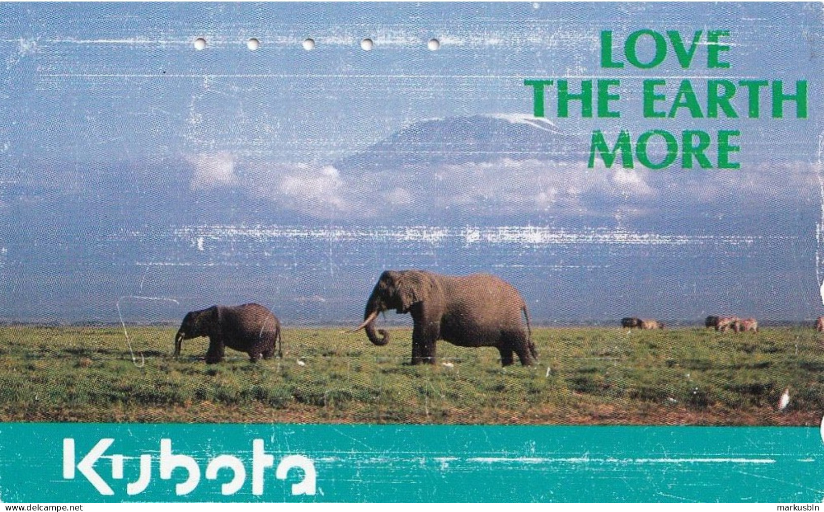 Japan Tamura 50u Old Private 110 - 011 Animals Elephants Kybota - Japan