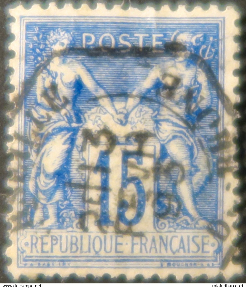 R1311/3065 - FRANCE - SAGE TYPE II N°90 Avec CàD SPECIAL : MARSEILLE (Bouches Du Rhône) 3 FEVRIER 1893 - 1876-1898 Sage (Type II)