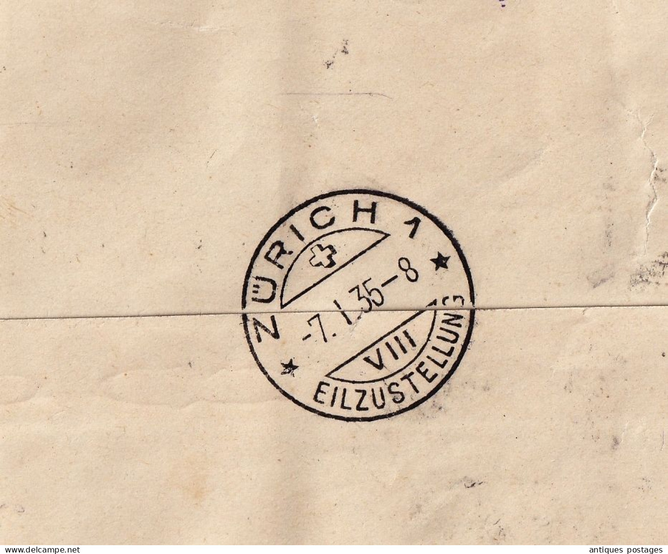 Lettre 1835 Recommandée Moscou Moscow Н. И. КЕЛЕН Kelen URSS Russie Russia Zürich Suisse Москва Registered