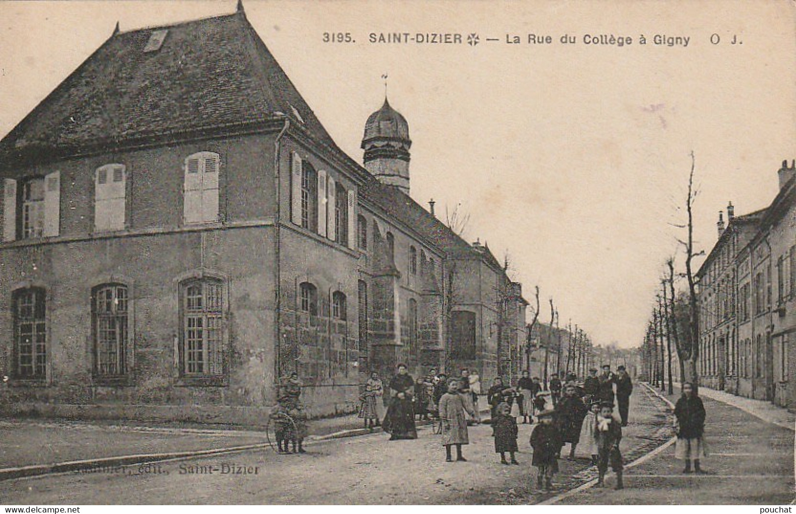 ZA 20-(52) SAINT DIZIER - LA RUE DU COLLEGE A GIGNY - ANIMATION - ENFANTS - EDIT. GAUTHIER , SAINT DIZIER- 2 SCANS - Saint Dizier