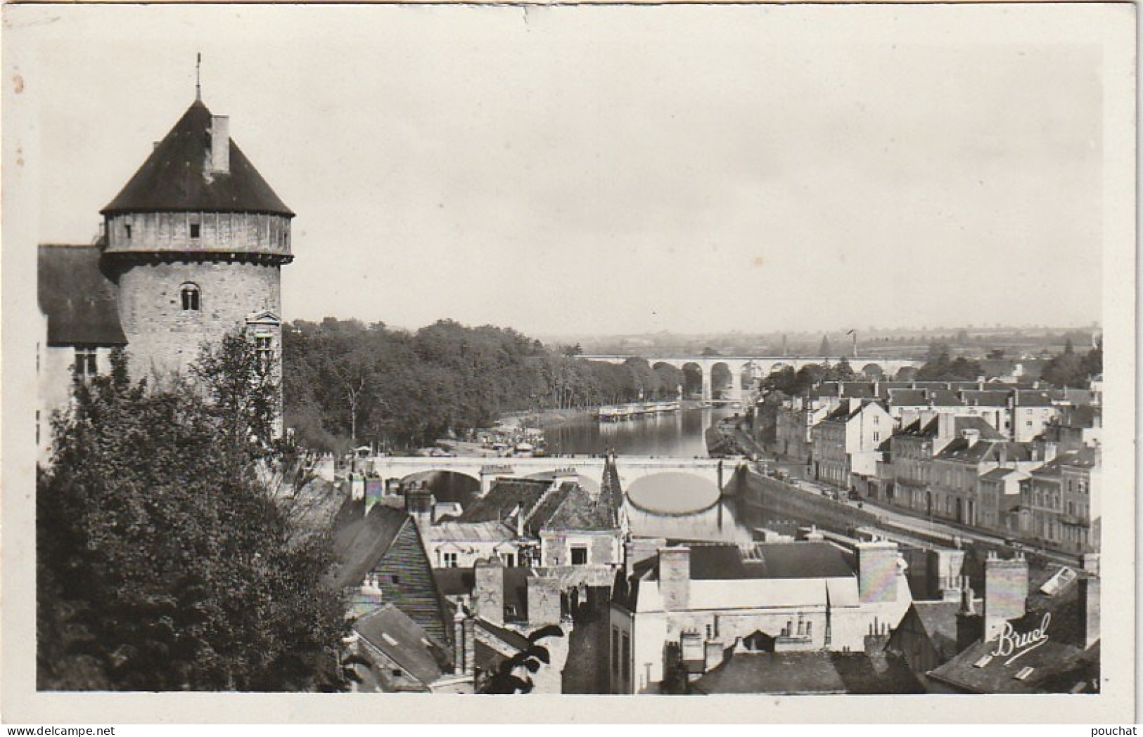 ZA 21-(53) LAVAL - VUE GENERALE SUR LA MAYENNE - EDIT. PTOTO A. BRUEL , ANGERS - 2 SCANS - Laval