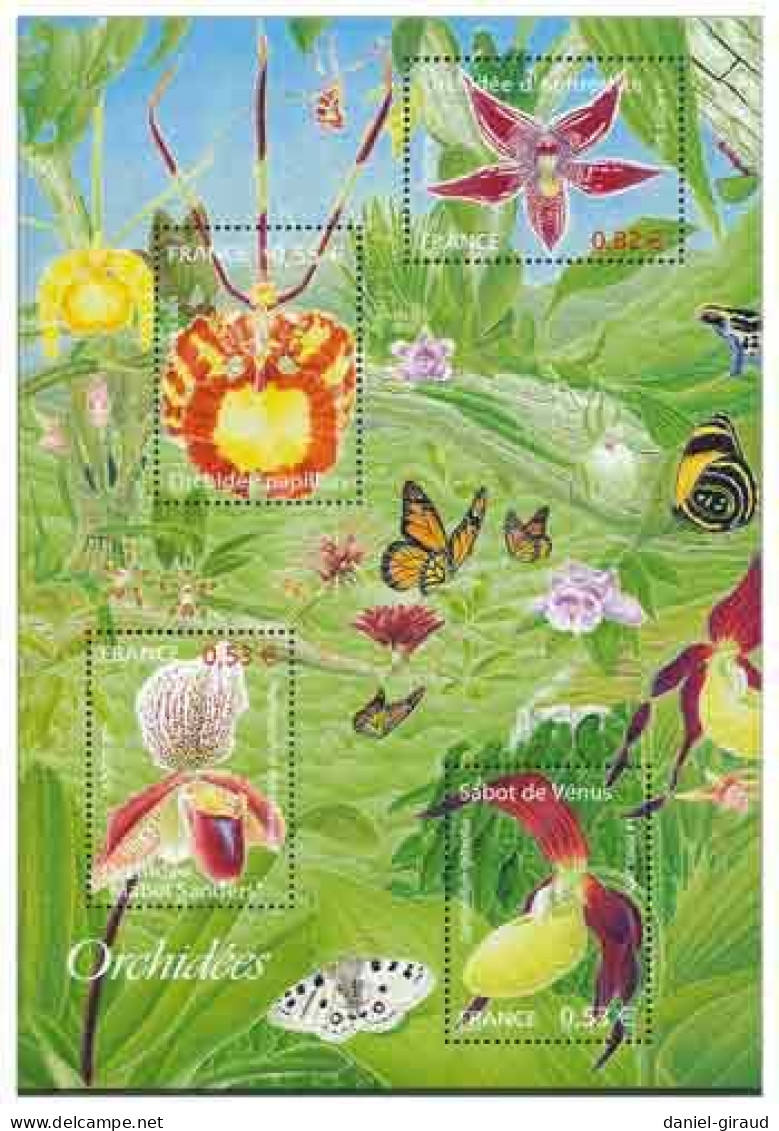 France 2005 Bloc-feuillet MNH ** N°YT BF81 : Bloc Nature - Orchidées - Neufs