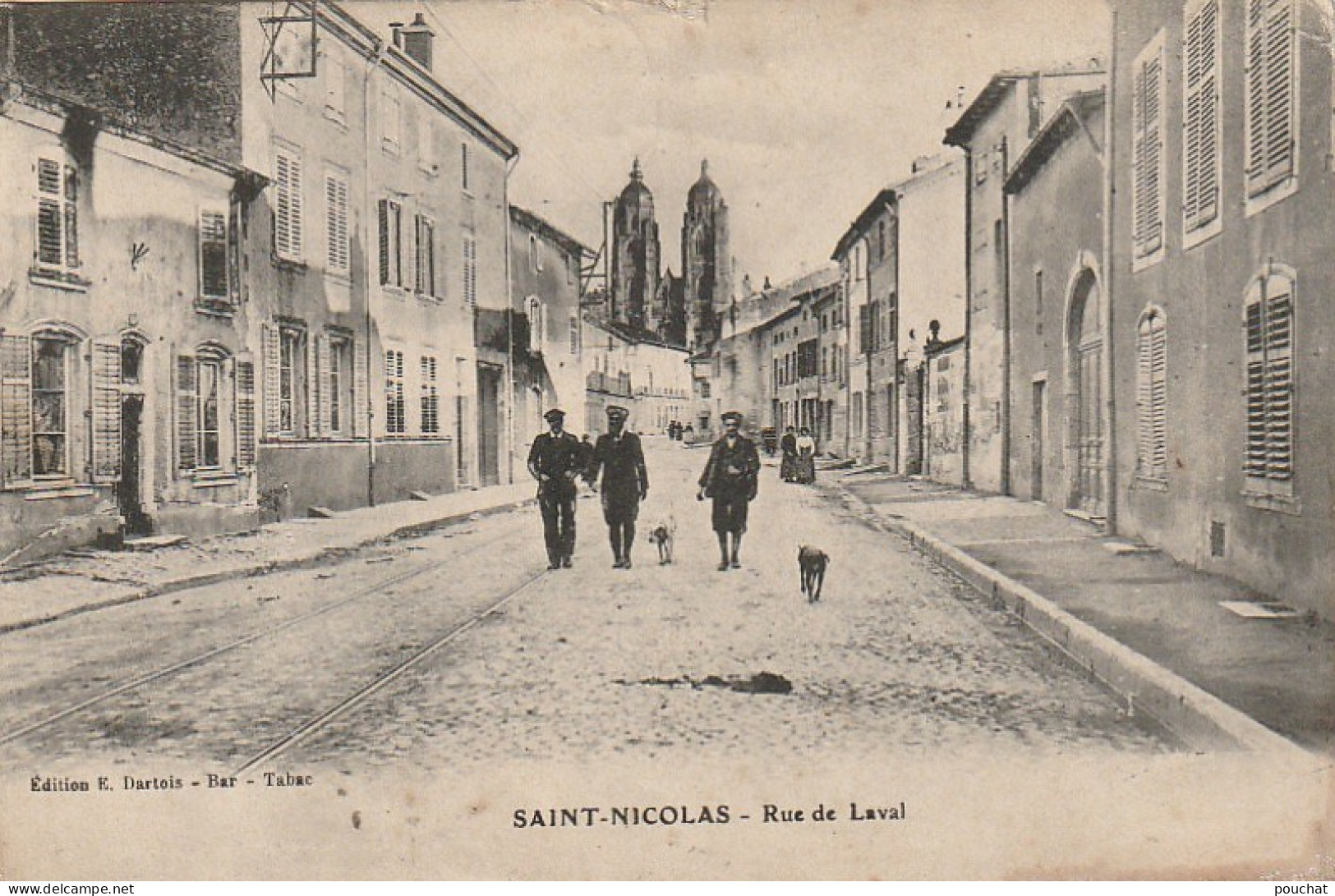 ZA 22-(54) SAINT NICOLAS - RUE DE LAVAL - ANIMATION - EDIT. E. DARTOIS - 2 SCANS - Saint Nicolas De Port