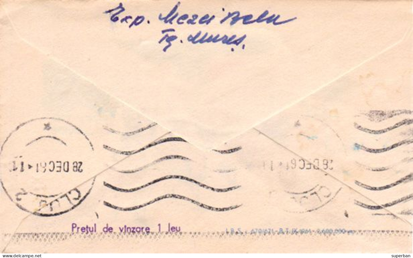 STATIONERY / ENTIER POSTAL LILLIPUTIEN ( ~ 6,5 X 10,5  CM ) - CAPRIOR / CHVREUIL Et POUPÉE / ROEBUCK ~ 1961 (an672) - Interi Postali