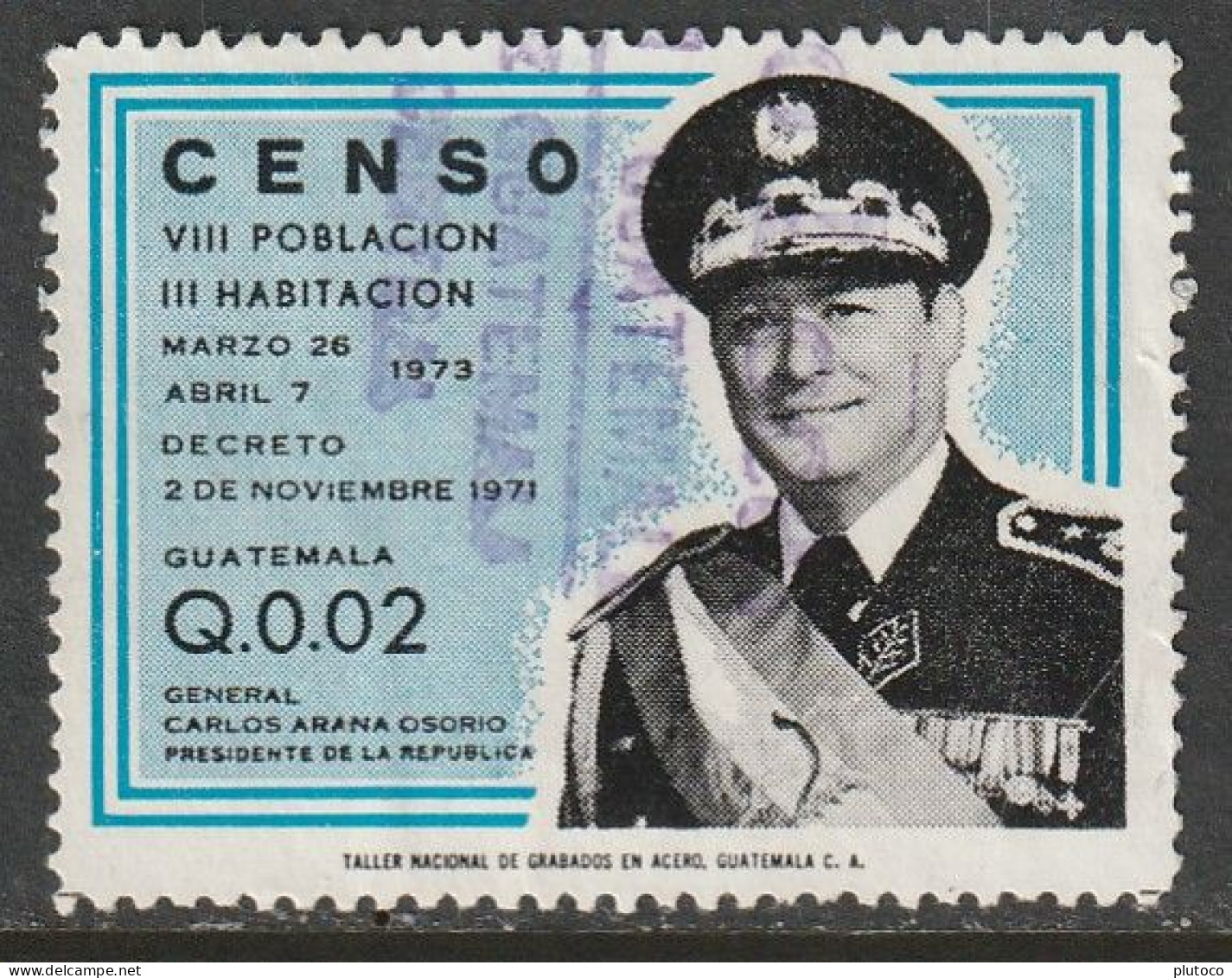 GUATEMALA, USED STAMP, OBLITERÉ, SELLO USADO - Guatemala