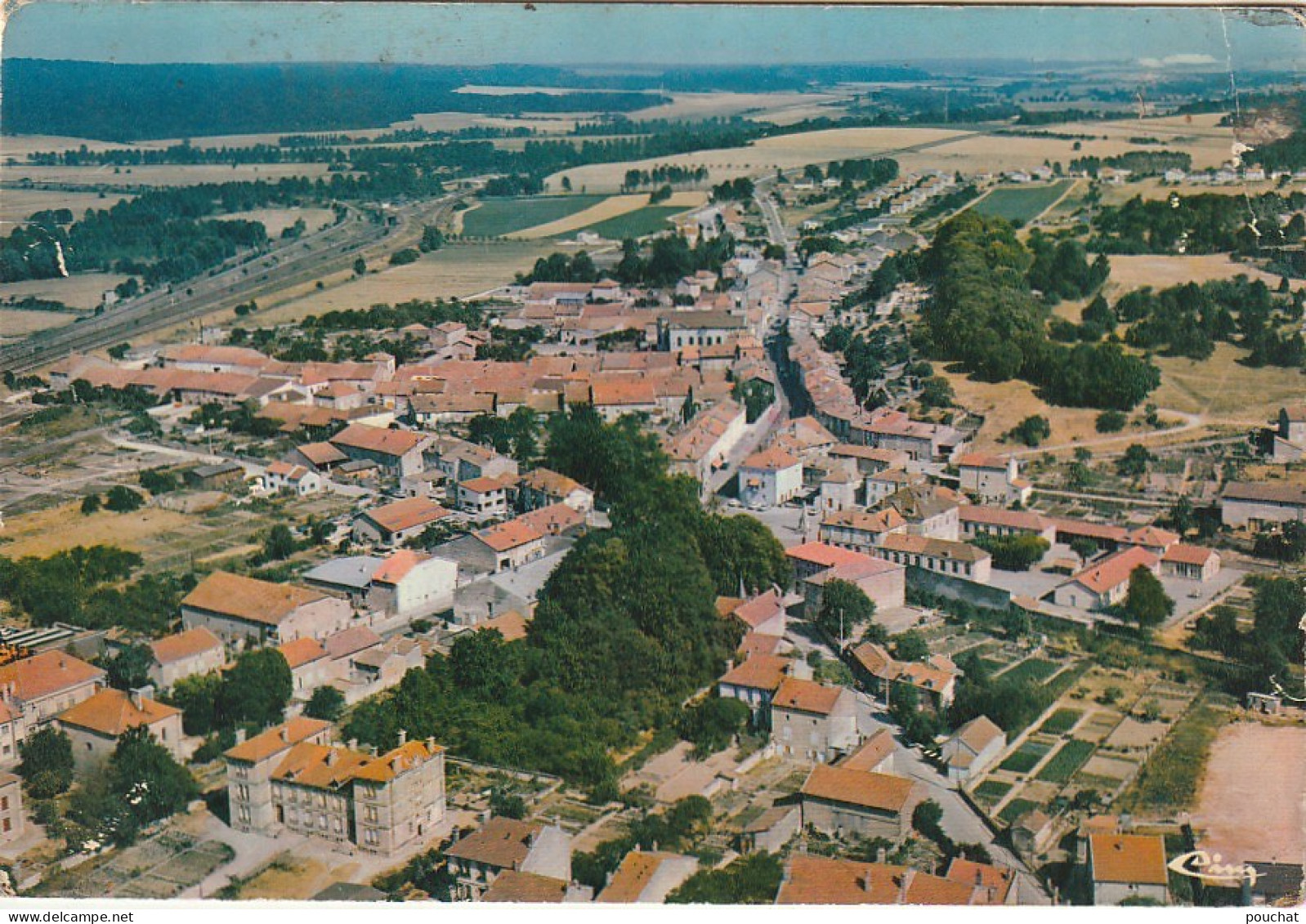 ZA 23-(55) LEROUVILLE - VUE GENERALE AERIENNE - CARTE COULEURS - 2 SCANS - Lerouville