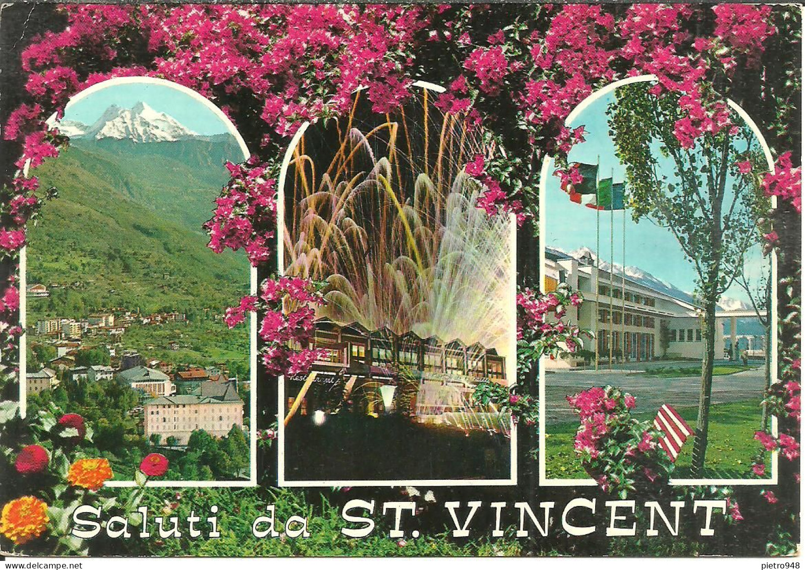 Saint Vincent (Aosta) Vedute: Panorama, Galà Al Casinò De La Vallée, Fons Salutis (Terme) - Aosta