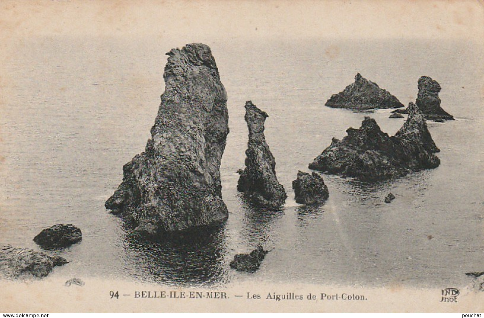 ZA 24-(56) BELLE ILE EN MER - LES AIGUILLES DE PORT COTON - 2 SCANS - Belle Ile En Mer