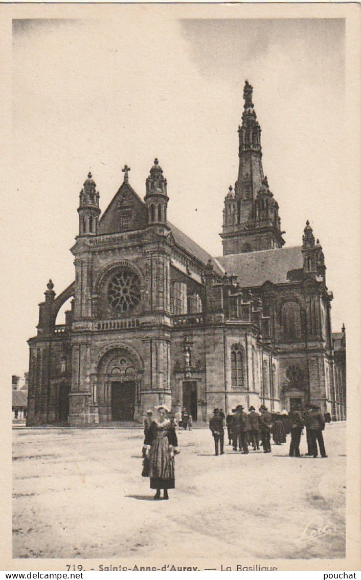 ZA 24-(56) SAINTE ANNE D' AURAY - LA BASILIQUE - ANIMATION - 2 SCANS - Sainte Anne D'Auray