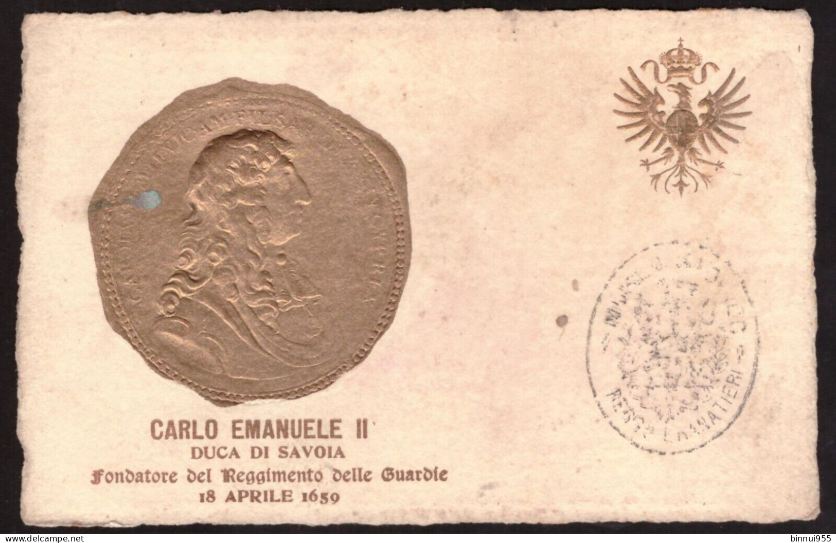 Cartolina Carlo Emanuele II Duca Di Savoia - Non Viaggiata - Regiments