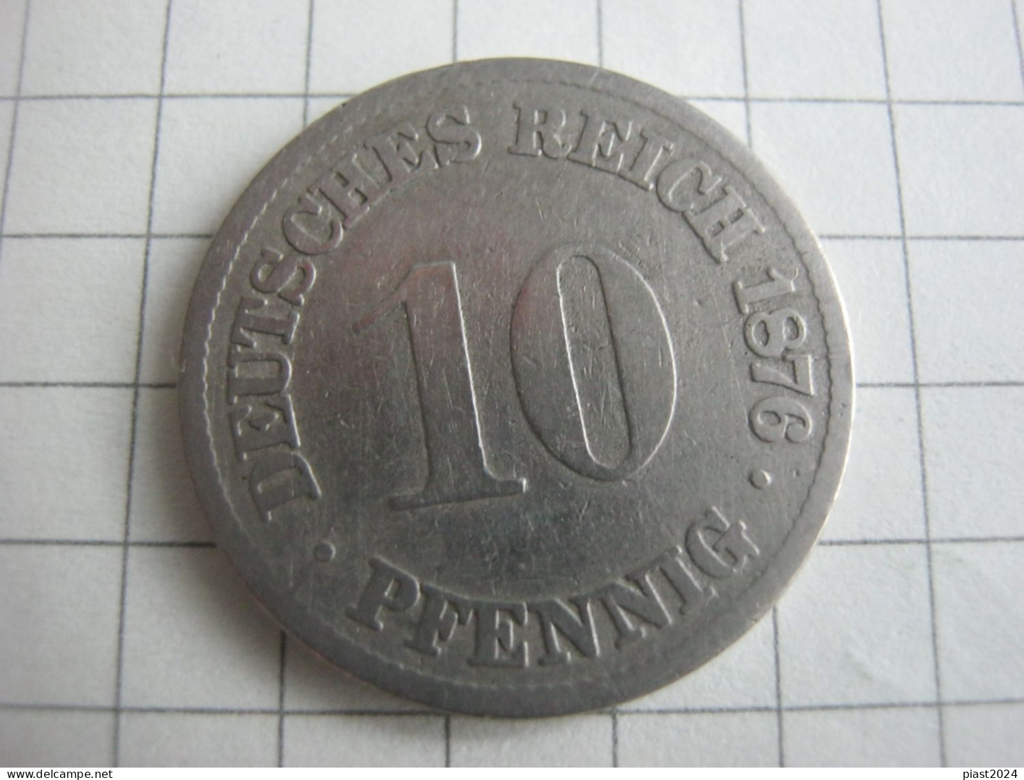 Germany 10 Pfennig 1876 A - 10 Pfennig