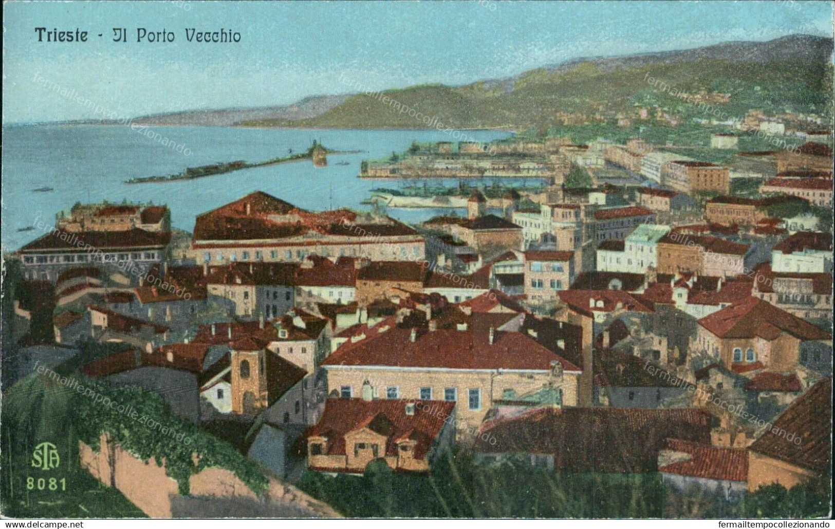 Bu669 Cartolina Fotografica Trieste Citta' Il Porto Vecchio   Friuli - Trieste