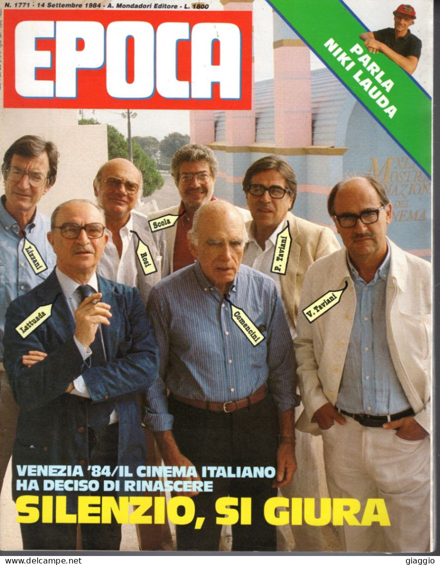 °°° RIVISTA EPOCA N° 1771 DEL 14 SETTEMBRE 1984 °°° - Andere & Zonder Classificatie