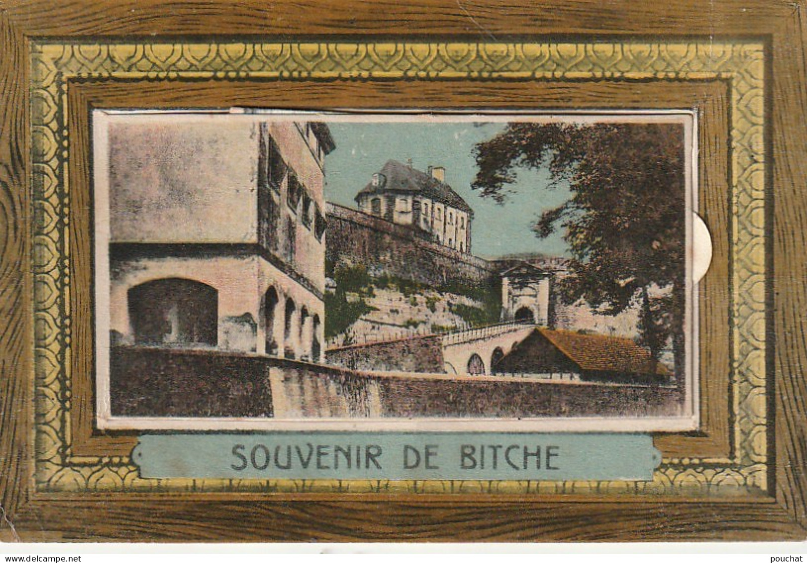 ZA 25-(57) SOUVENIR DE BITCHE - CARTE MULTIVUES A SYSTEME ( 10 VUES ) - 4 SCANS - Bitche