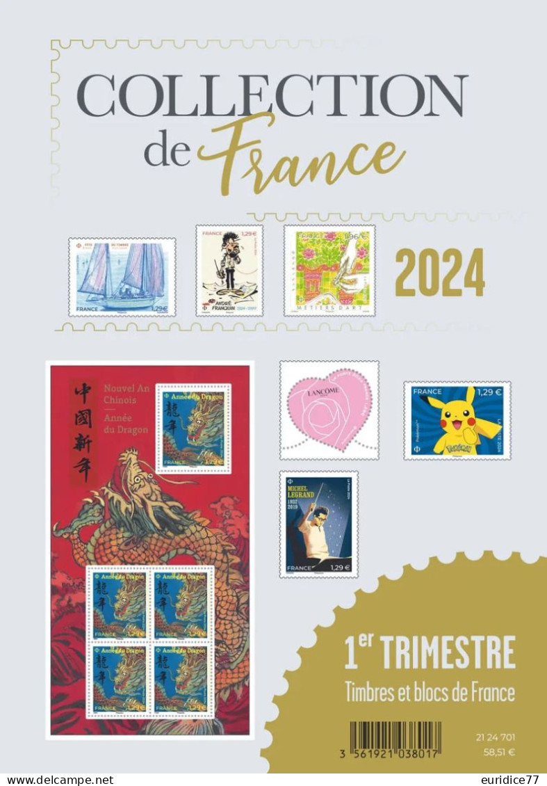 France 2024 - Collection France - Trimestre 1 Mnh** - 2020-…